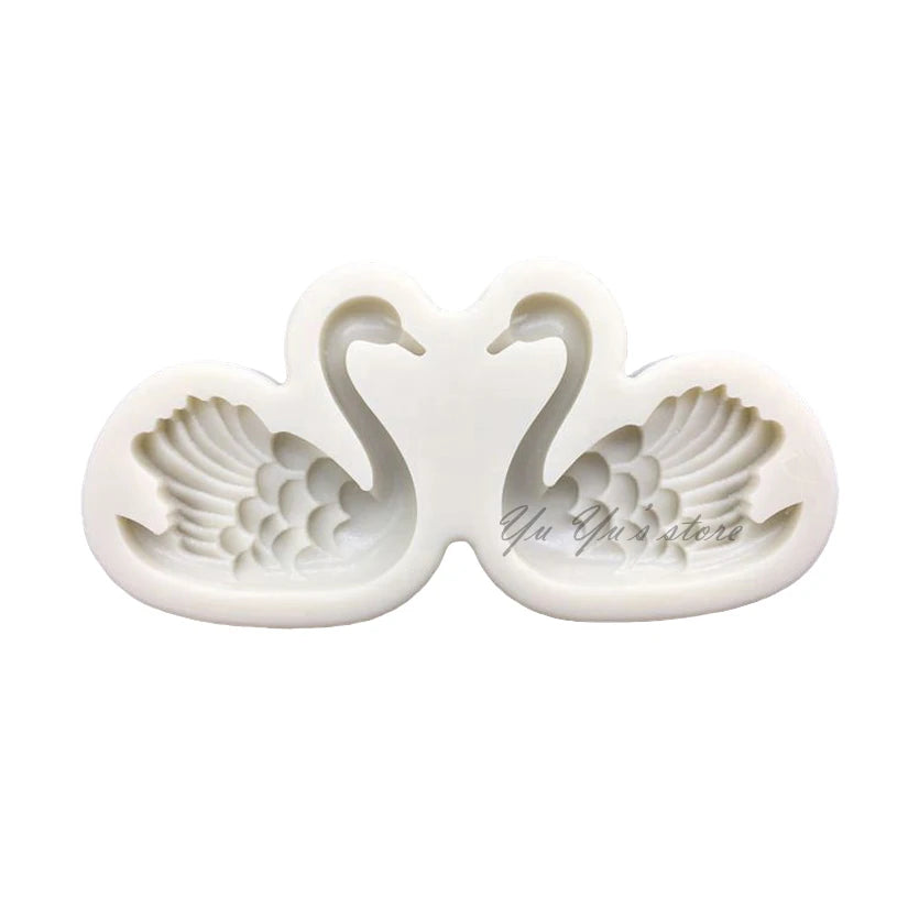 Swans Silicone Mold Sugarcraft Cupcake Baking Mold Fondant Cake Decorating Tools