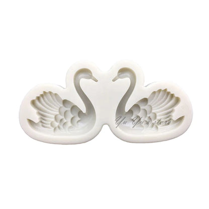 Swans Silicone Mold Sugarcraft Cupcake Baking Mold Fondant Cake Decorating Tools