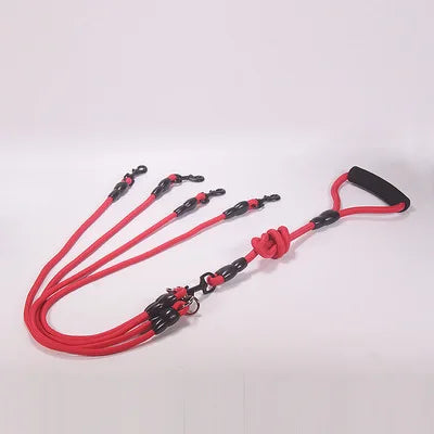 Pet Dog Leash Nylon Rope Double Dual Two Heads Dogs Leash 2 Way Coupler Harness