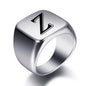 Engraved Stainless Steel Personalized Name Ring