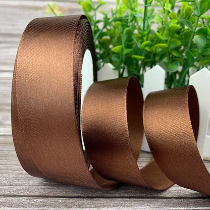 25 Yards/Roll Satin Ribbons For Crafts Bow Handmade Gift Wrapping Christmas Wedding Decorative Ribbon 6/10/15/20/25/40/50mm