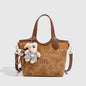 Retro Printed PU Crossbody Bag