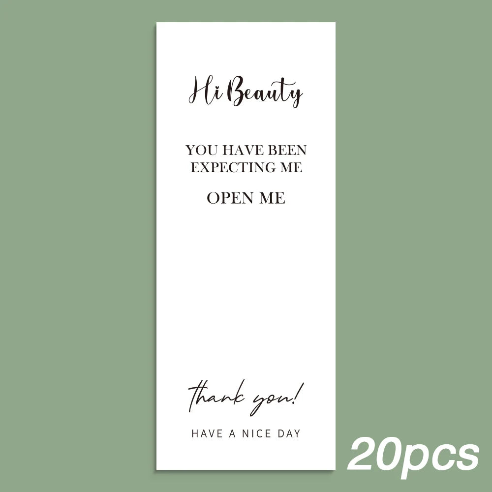 20-50pcs This Package Nice To Meet You Too Sticker Seal Label Thank You Small Business Handmade Merchandise Decoration Stickers