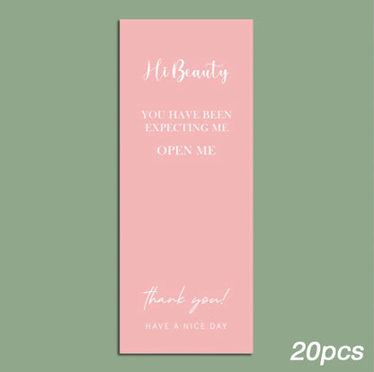 20-50pcs This Package Nice To Meet You Too Sticker Seal Label Thank You Small Business Handmade Merchandise Decoration Stickers