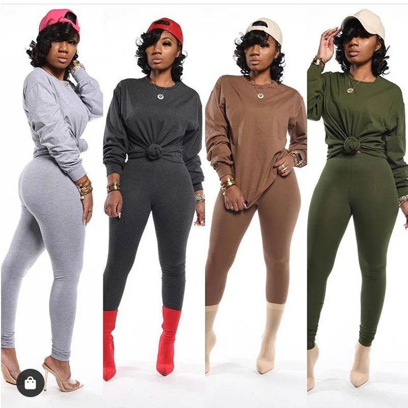 Fall Clothing for Hoodie Women Crop Top Sweater Set 2022 Custom logo Two Pieces Jogger Women Matching Set Clothing 2 Pieces