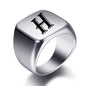 Engraved Stainless Steel Personalized Name Ring