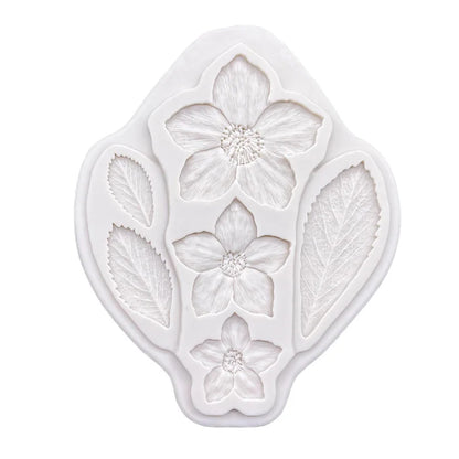 Strawberry Leaf Flower Silicone Mold Sugarcraft Cupcake Baking Mold Chocolate Fondant Cake Decorating Tools