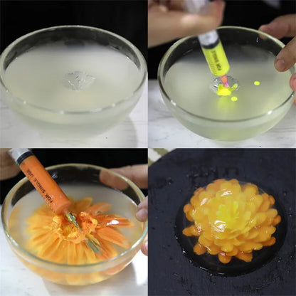 10pcs/set 3D Jelly Flower Art Tools Jelly Cake Gelatin Pudding Nozzle Syringe Nozzle Set Cake Decorating Tools