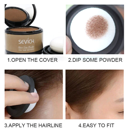 Sevich 12 Color Hairline Powder Hairline Shadow Cover Up Fill In Thinning Hair Unisex Hairline Shadow Powder Modified Gray Hair