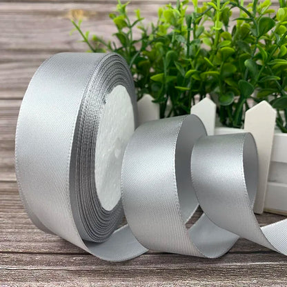 25 Yards/Roll Satin Ribbons For Crafts Bow Handmade Gift Wrapping Christmas Wedding Decorative Ribbon 6/10/15/20/25/40/50mm