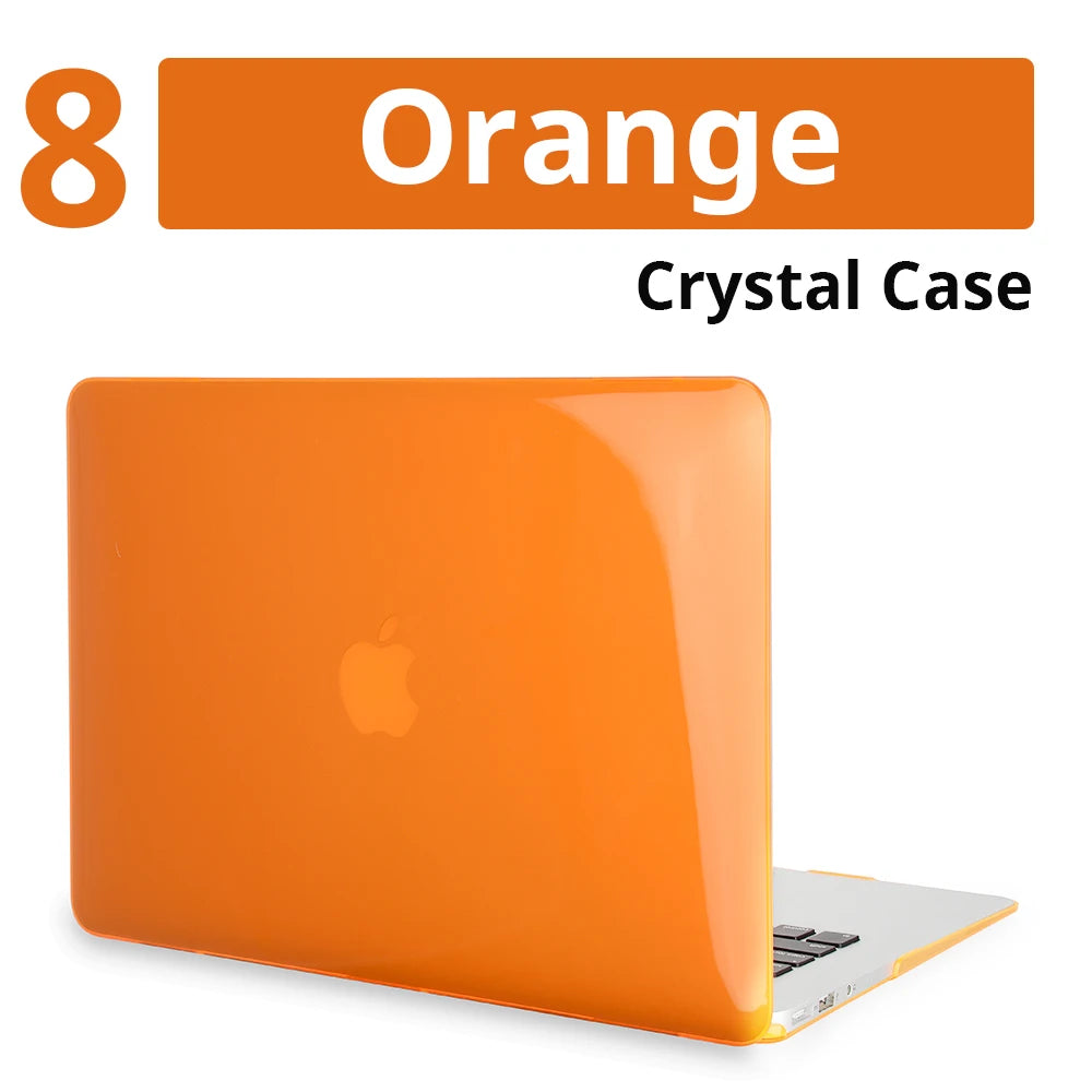 Crystal Laptop Case For Apple Macbook 13 15 16 11 12 For Air 13 A2179 A2337 A2681 For M1 Chip Pro 13 A2338 Mac Protective Cover