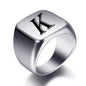 Engraved Stainless Steel Personalized Name Ring