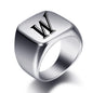 Engraved Stainless Steel Personalized Name Ring