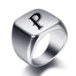 Engraved Stainless Steel Personalized Name Ring