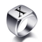 Engraved Stainless Steel Personalized Name Ring