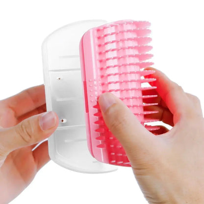 Cat Self Groomer Corner Wall  Brush Comb