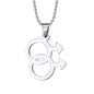LGBT Pride Rainbow Symbol Necklace – Stainless Steel Pendant for Men & Women