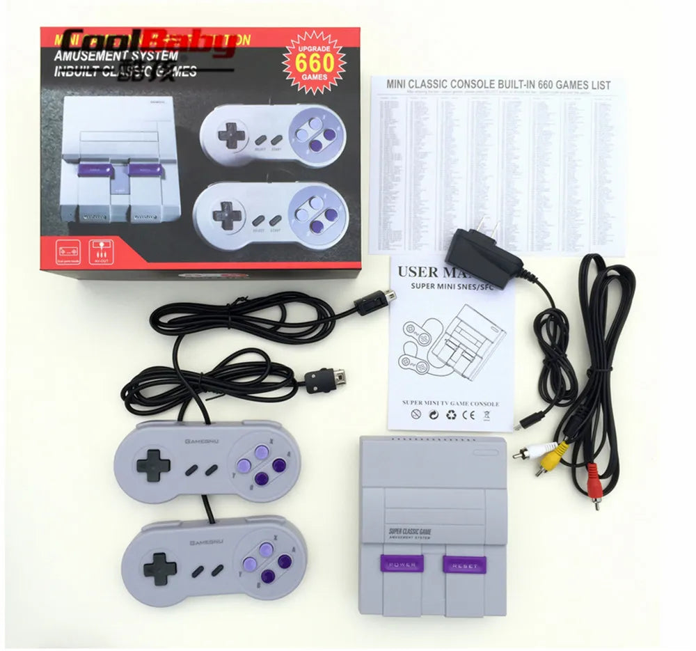 Retro 8‑Bit Mini TV Game Console – Classic Family System with 660 Built‑In Games, Fast Shipping