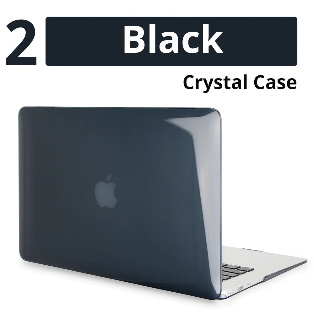 Crystal Laptop Case For Apple Macbook 13 15 16 11 12 For Air 13 A2179 A2337 A2681 For M1 Chip Pro 13 A2338 Mac Protective Cover