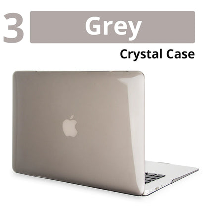 Crystal Laptop Case For Apple Macbook 13 15 16 11 12 For Air 13 A2179 A2337 A2681 For M1 Chip Pro 13 A2338 Mac Protective Cover