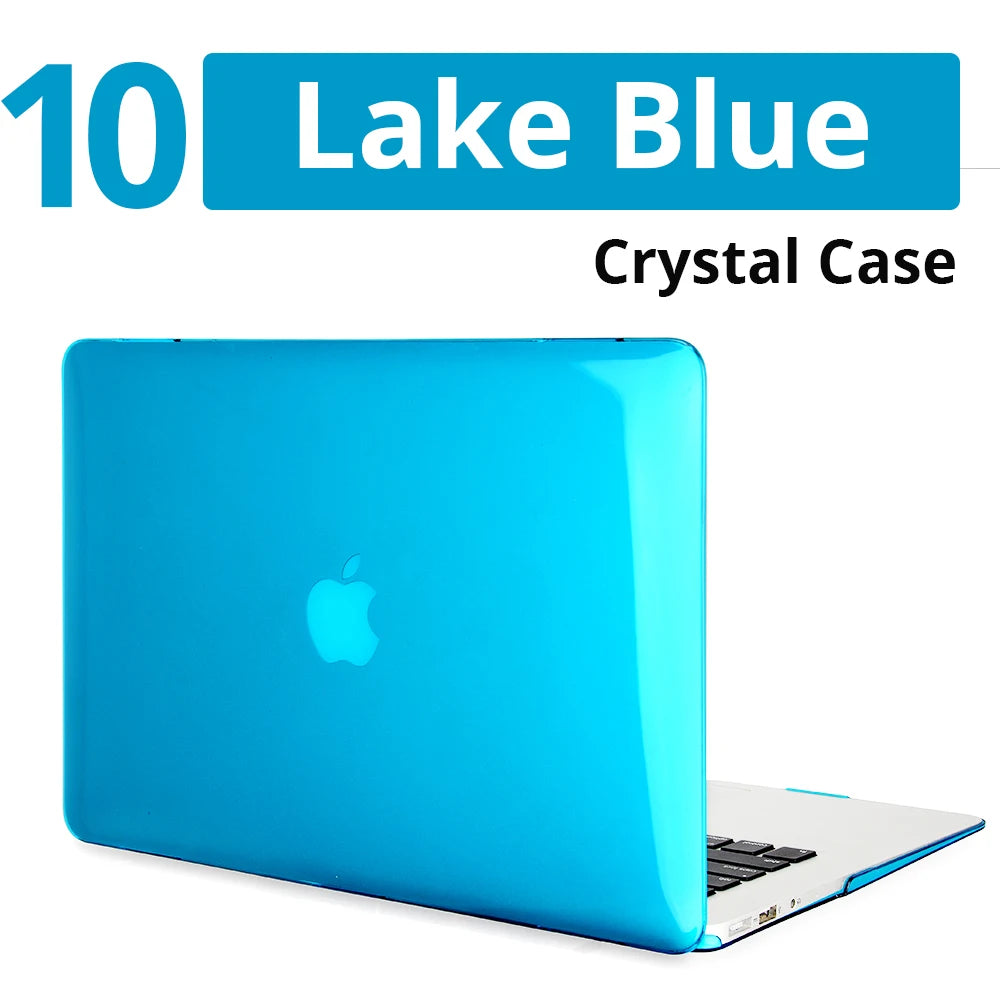 Crystal Laptop Case For Apple Macbook 13 15 16 11 12 For Air 13 A2179 A2337 A2681 For M1 Chip Pro 13 A2338 Mac Protective Cover