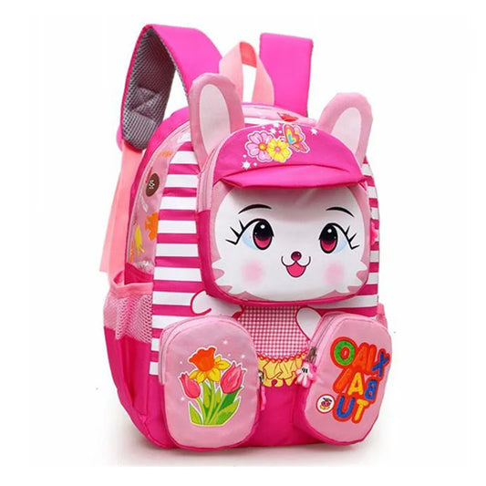 3D Rabbit & Tiger Kids Backpack – Cute Animal School Bag for Kindergarten & Preschool