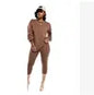 Fall Clothing for Hoodie Women Crop Top Sweater Set 2022 Custom logo Two Pieces Jogger Women Matching Set Clothing 2 Pieces