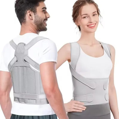 Adjustable Lumbar Back Stretcher Belt – 4 Support Plates