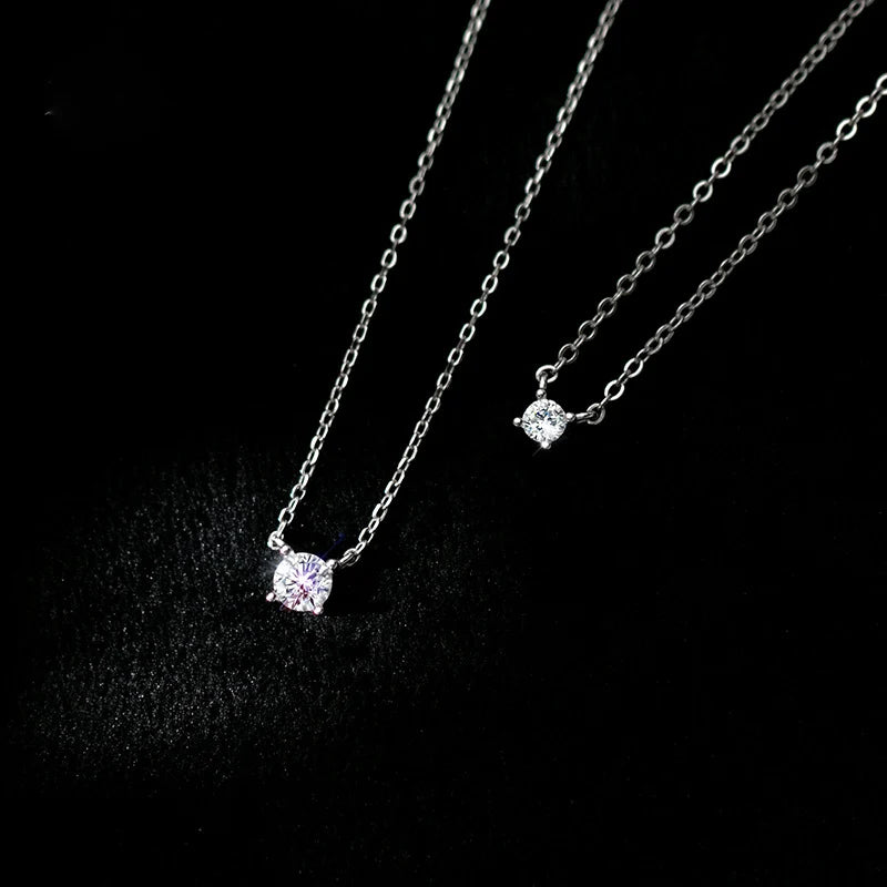 Fine Silver 925 38+4.8cm Silver Necklace For Women Jewelry Fashion Neck Minimalist Pendants 925 Silver Chains Woman