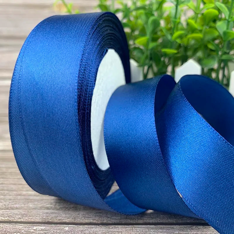 25 Yards/Roll Satin Ribbons For Crafts Bow Handmade Gift Wrapping Christmas Wedding Decorative Ribbon 6/10/15/20/25/40/50mm