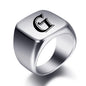 Engraved Stainless Steel Personalized Name Ring
