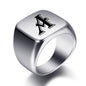 Engraved Stainless Steel Personalized Name Ring