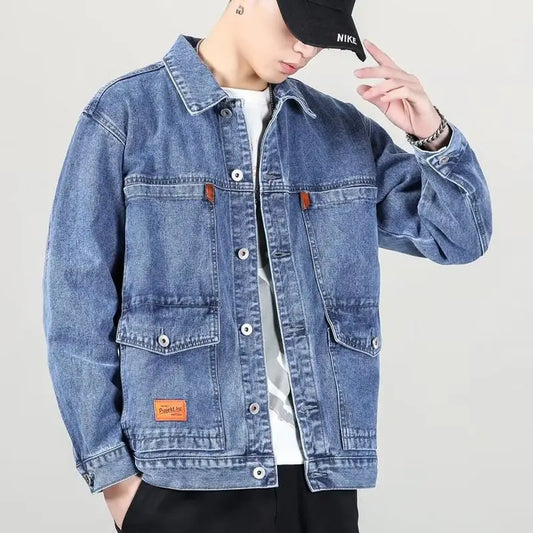 Men’s Vintage Oversized Denim Workwear Jacket