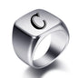 Engraved Stainless Steel Personalized Name Ring