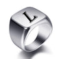 Engraved Stainless Steel Personalized Name Ring