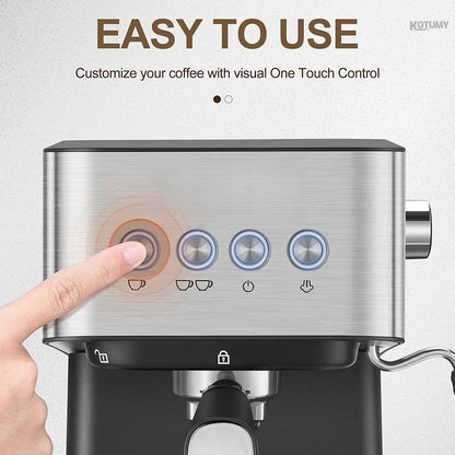 High‑Pressure Automatic Coffee Machine – Milk Froth & Extraction