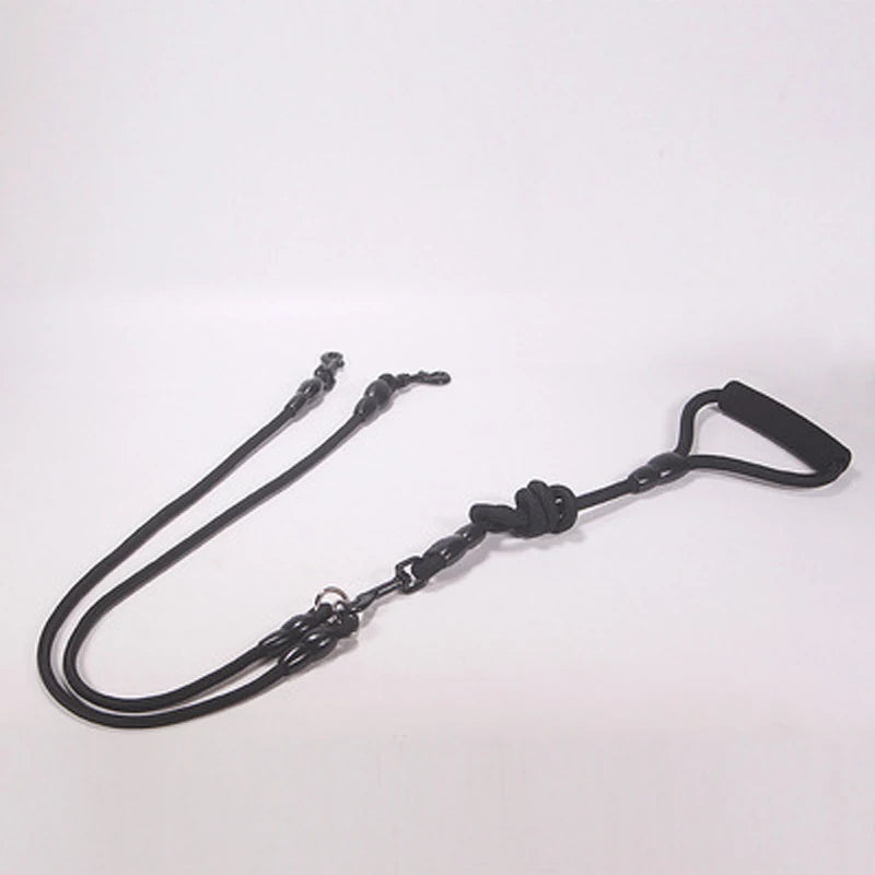 Pet Dog Leash Nylon Rope Double Dual Two Heads Dogs Leash 2 Way Coupler Harness