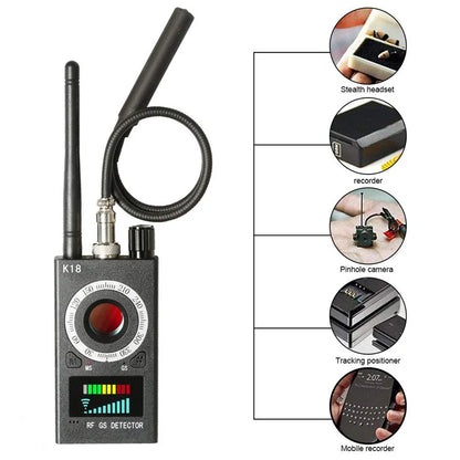 Camera Finder Anti Camera RF Scanner Anti-spy Bug Detector Upgrade RF Signal Detector K18 Original USB C Port