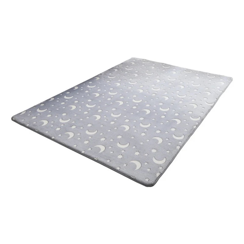 Luminous Carpet Modern Living Room Large Carpet Plush Children's Bedroom Floor Mats Bay Window Cushion Thickening Printing Rug