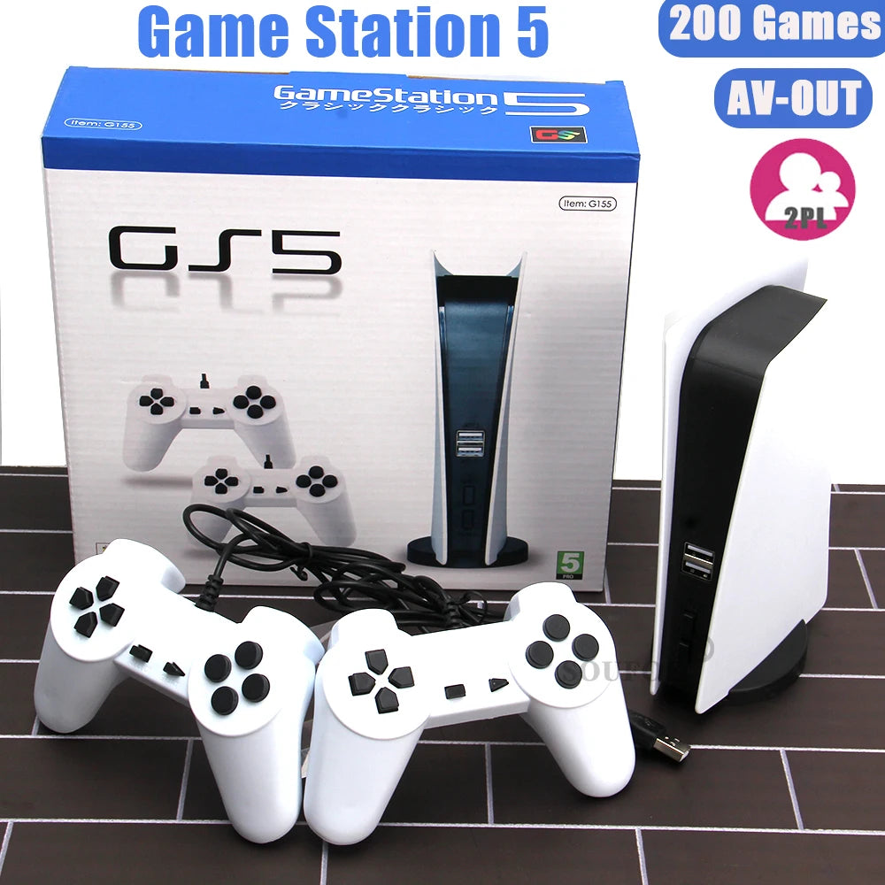Game Station 5 Retro 8‑Bit Video Game Console (200 Built‑In Classic Games)