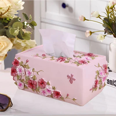 Five-piece Bathroom Set European Wash Accessories Set Bathroom supplies Kit Wedding Gift Set Bathroom Tray Makeup Mirror Tissue