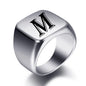 Engraved Stainless Steel Personalized Name Ring