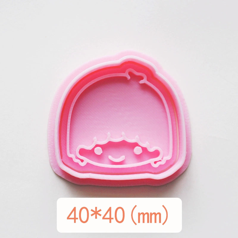 Mini Sanrio District Japan Cartoon Biscuit Mold For Home 3D Three-Dimensional Press Butter Biscuit Handmade Baking Mold