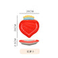 Ceramic Emulation Fruit Shape Plate Hand Painted Underglaze Cute Dessert Pastoral Dish Service Plate