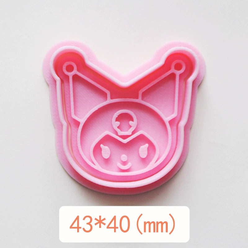 Mini Sanrio District Japan Cartoon Biscuit Mold For Home 3D Three-Dimensional Press Butter Biscuit Handmade Baking Mold