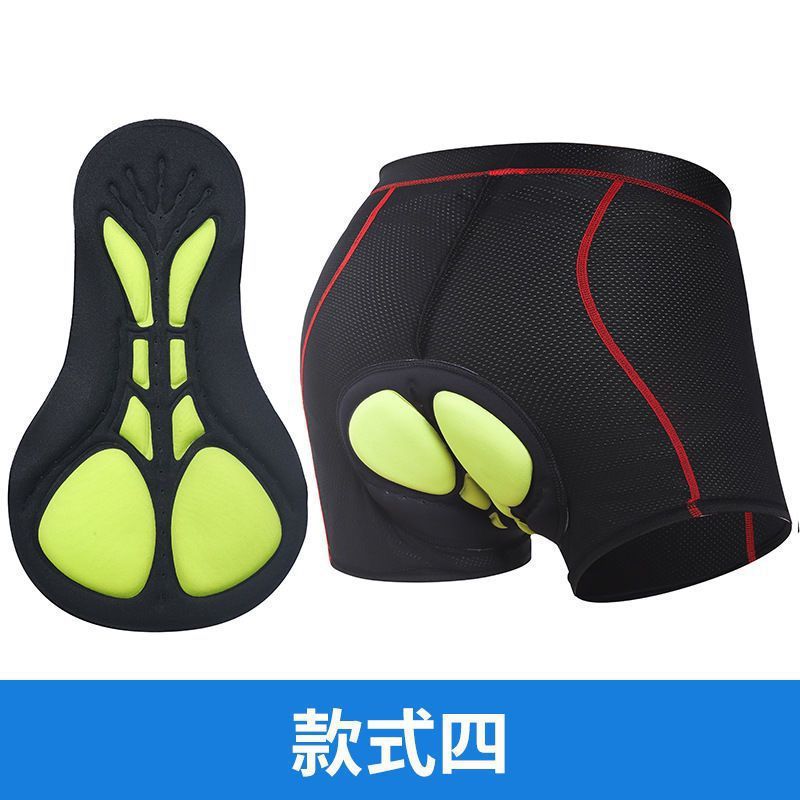 Men’s Thickened Silicone Cycling Underwear – Quick‑Dry Mountain & Road Bike Shorts