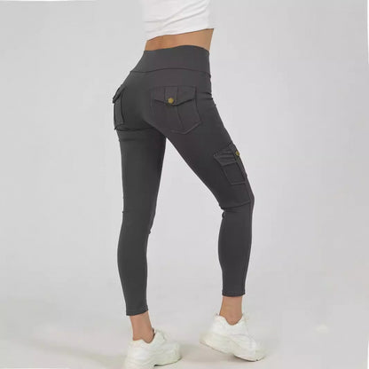 Creative Pocket Fitness Pants – High‑Waist Quick‑Dry Yoga & Training Leggings