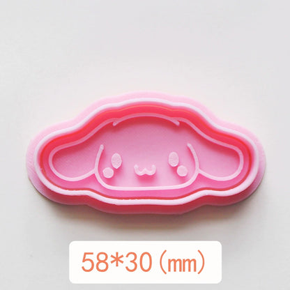 Mini Sanrio District Japan Cartoon Biscuit Mold For Home 3D Three-Dimensional Press Butter Biscuit Handmade Baking Mold