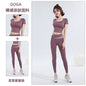 Women’s Quick‑Dry Yoga & Running Suit — Short Sleeve