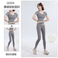 Women’s Quick‑Dry Yoga & Running Suit — Short Sleeve